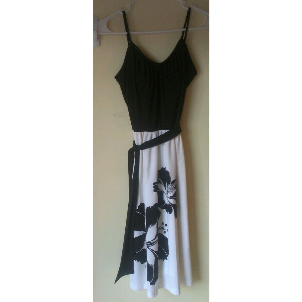 VTG 60-70s ALFRED SHAHEEN HAWAIIAN PRINT HALTER DRESS Hibiscus SIGNED sz 6